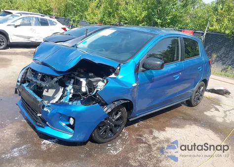 2022 Mitsubishi Mirage Black Edition z USA, uszkodzony, nr VIN ML32AWHJ6NH002871